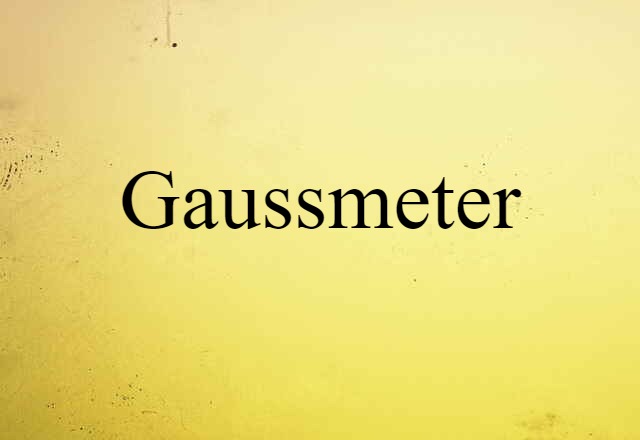 gaussmeter