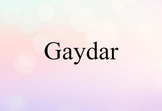 gaydar