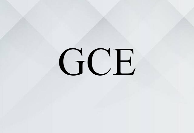 GCE