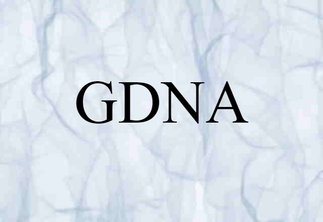 GDNA (noun) Definition, Meaning & Examples