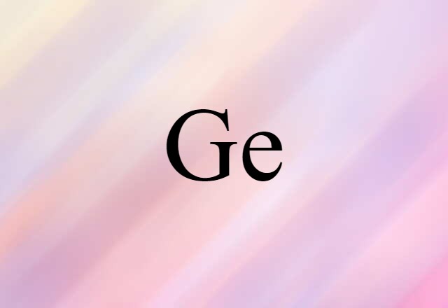 Ge