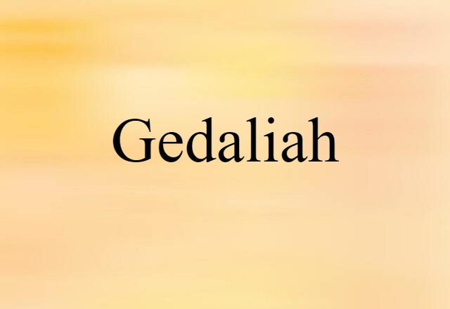 Gedaliah