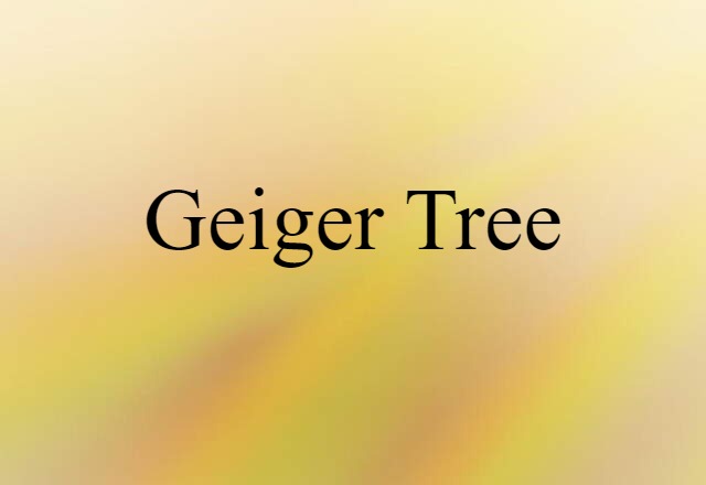 geiger tree