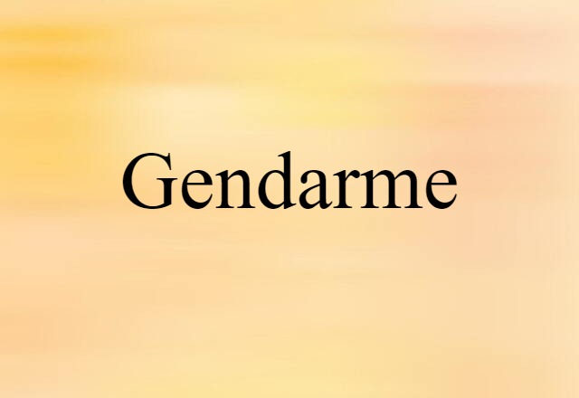 gendarme