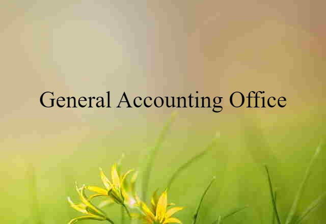 General Accounting Office