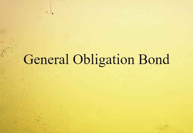 general-obligation bond