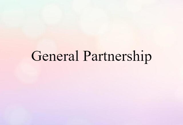 general partnership