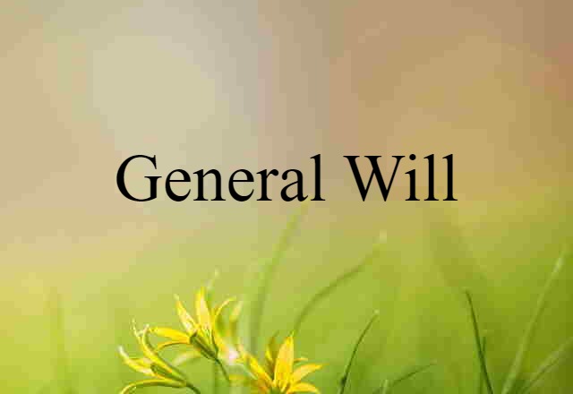 general will