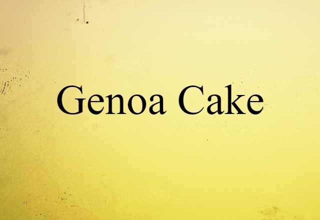 Genoa cake