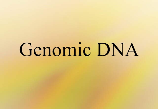 genomic DNA