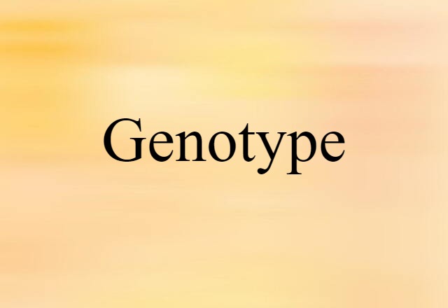 genotype