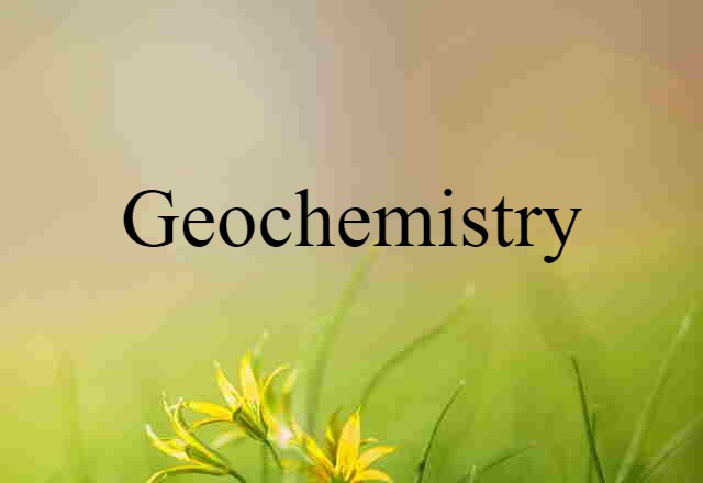 geochemistry