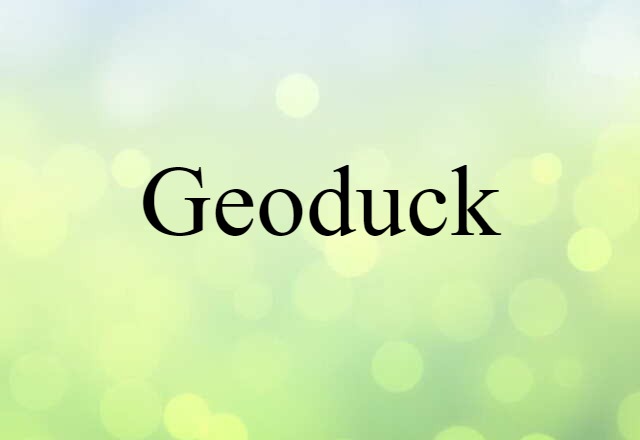 geoduck