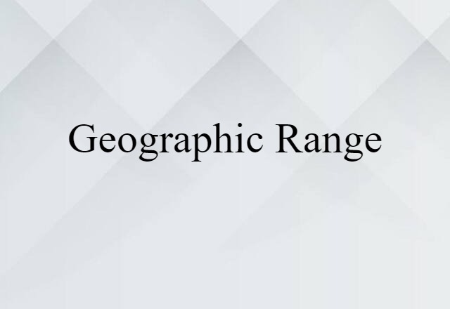 geographic range