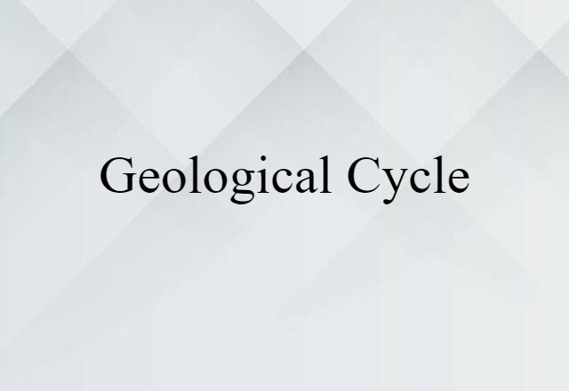 geological cycle