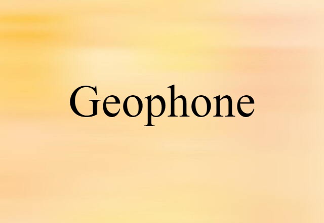 geophone