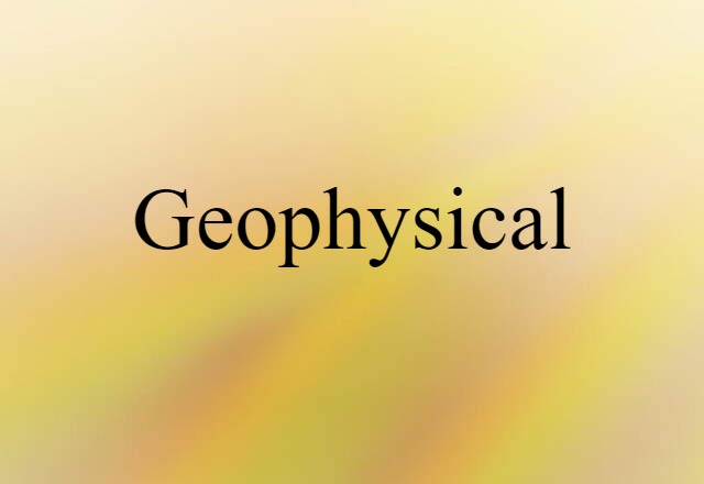 geophysical