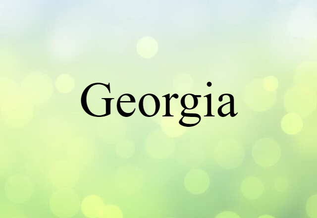 Georgia (noun) Definition, Meaning & Examples