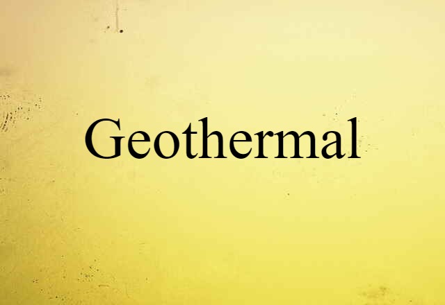 geothermal