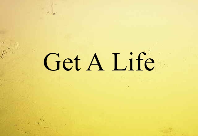 Get A Life (noun) Definition, Meaning & Examples