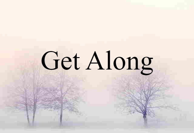 Get Along (noun) Definition, Meaning & Examples