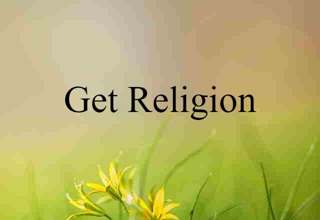 Get Religion (noun) Definition, Meaning & Examples