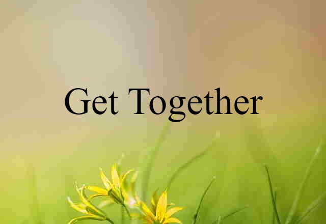 Get Together (noun) Definition, Meaning & Examples