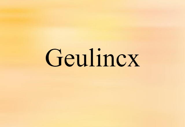 Geulincx