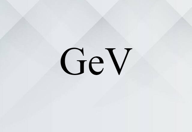 GeV