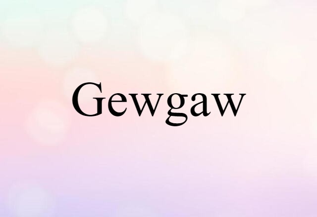 gewgaw