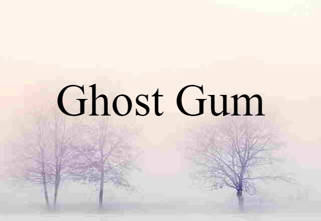 Ghost Gum (noun) Definition, Meaning & Examples