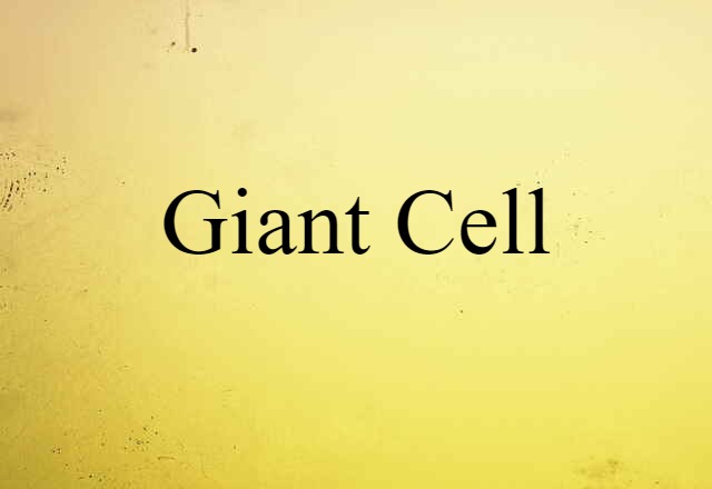 Giant Cell (noun) Definition, Meaning & Examples