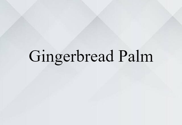 gingerbread palm