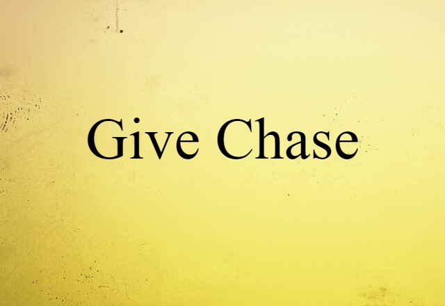 give chase