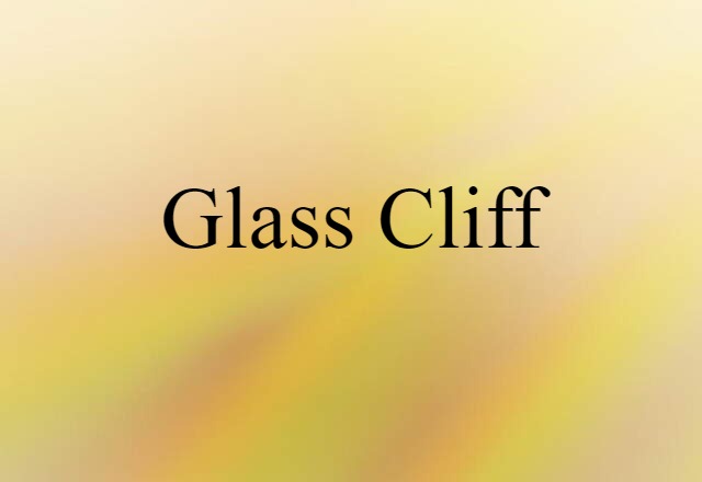 glass cliff