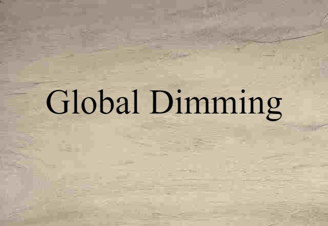 global dimming