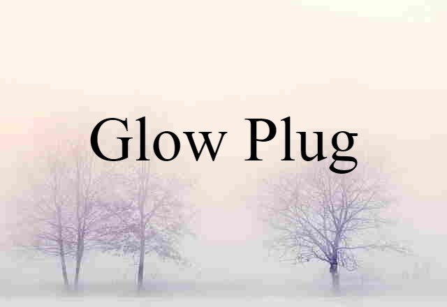 Glow Plug (noun) Definition, Meaning & Examples