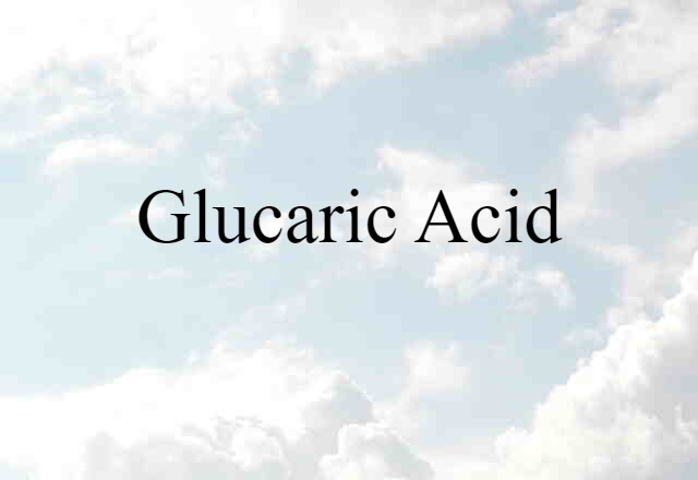 Glucaric Acid (noun) Definition, Meaning & Examples