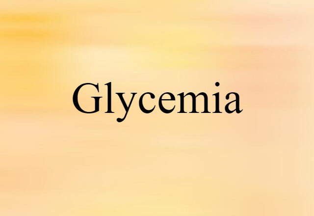 glycemia