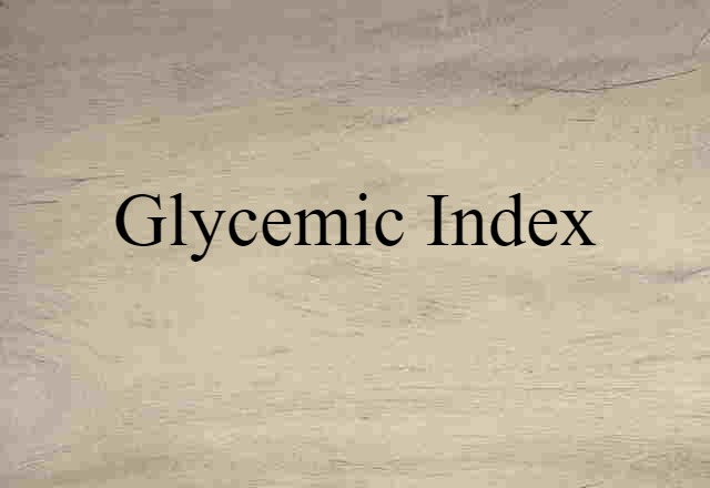 glycemic index