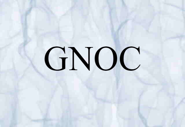 GNOC (noun) Definition, Meaning & Examples