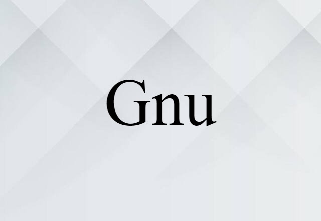 gnu