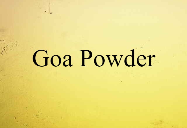 Goa powder