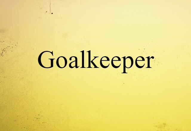 Goalkeeper (noun) Definition, Meaning & Examples