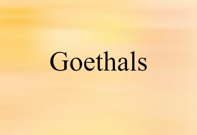 Goethals