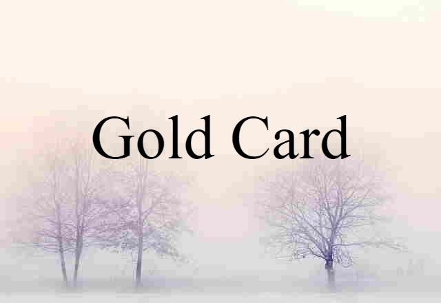 gold card