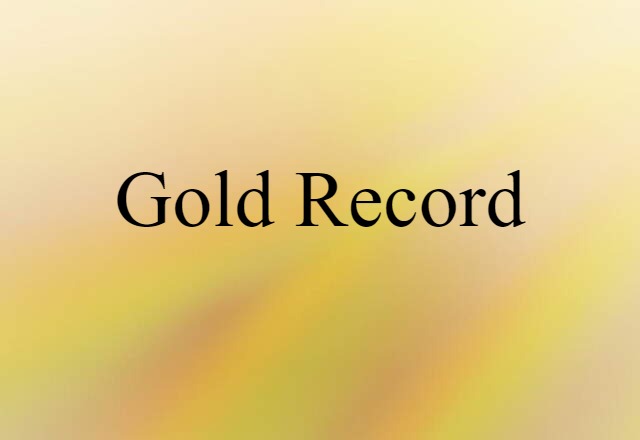 gold record