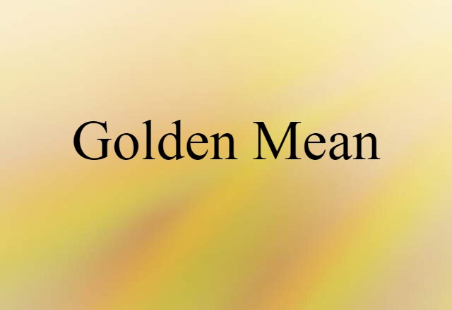 golden mean