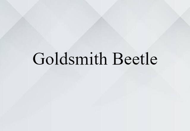 goldsmith beetle