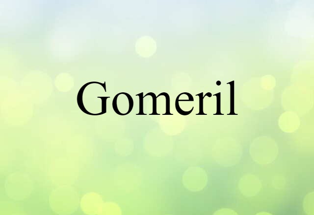 Gomeril (noun) Definition, Meaning & Examples